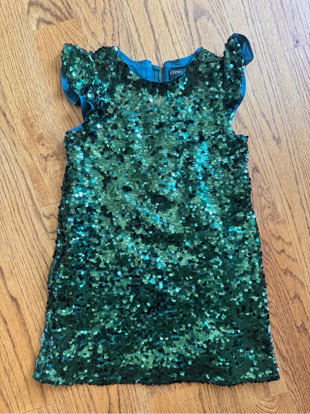 Crewcuts Girls Green Sequin Dress